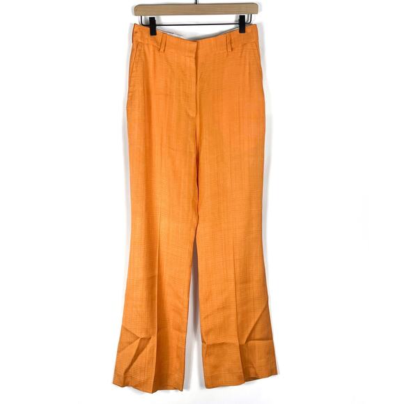 Sandro Hisae Orange Suit 2-pc Set Collared Pants Blazer (TWO SIZES!) Sz 36 / 38 - Picture 11 of 16
